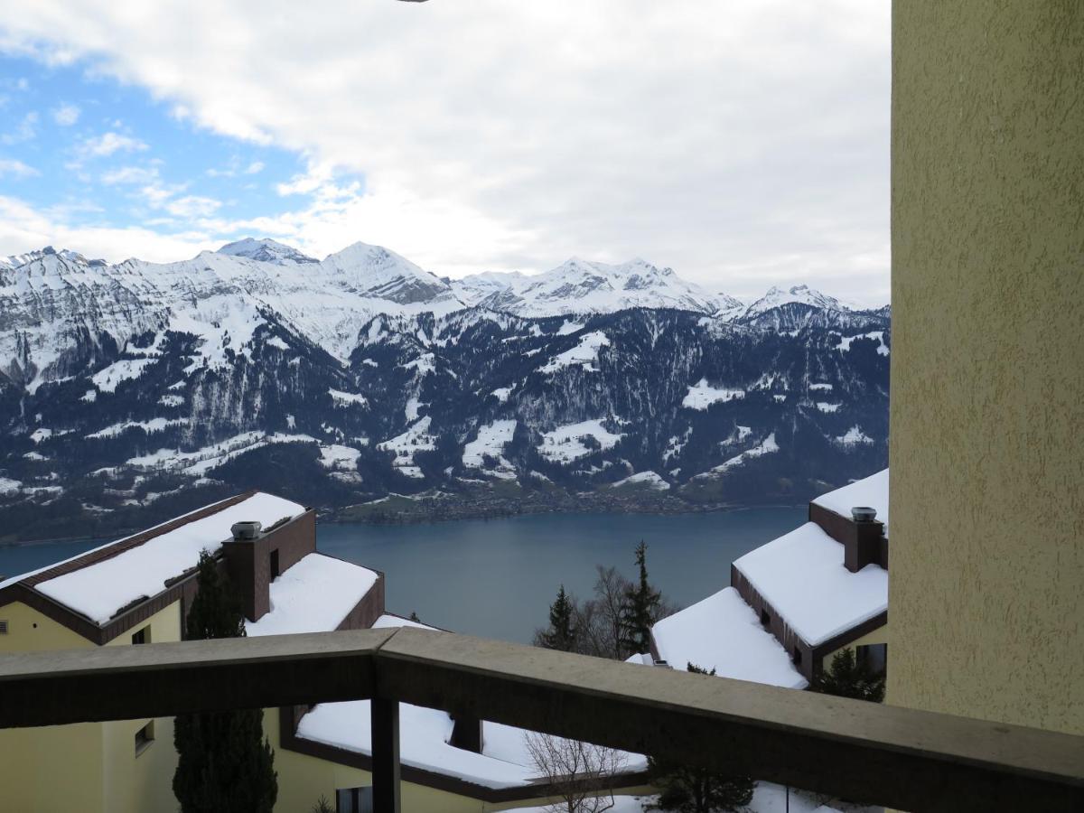 Swiss Seeblick Apartment Mit Hotelanbindung Beatenberg Luaran gambar